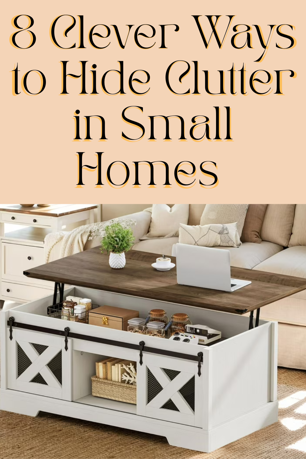 Home Decor Ideas for small homes. storage.